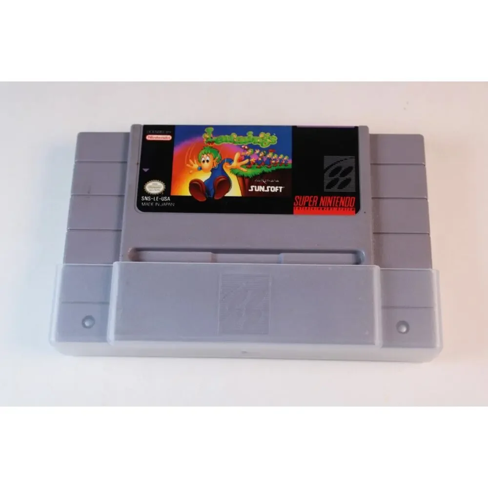 Lemmings (Super Nintendo Entertainment System, 1992) Game Only, Tested/Works